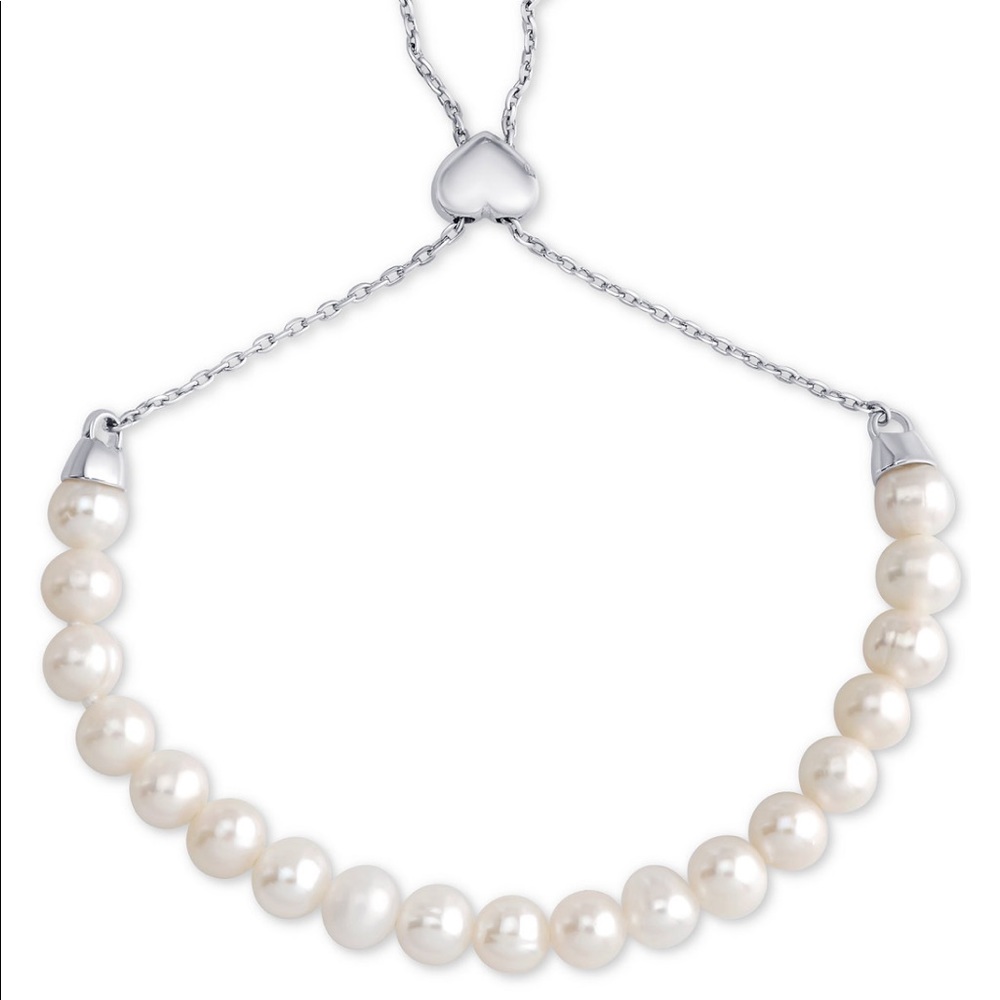 RH Macy & Co. Freshwater Pearl Silver Bracelet